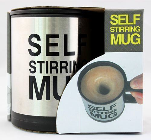 Stainless Steel Self-Stirring Mug– SearchFindOrder