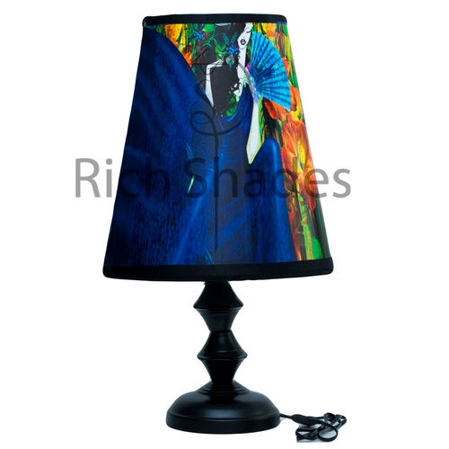 Poly Vinyl Plus Heat Resistant Sheet Designer Touch In Blue Table Lamp