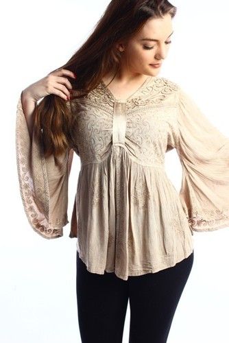 Rayon Blouse With Embroidery