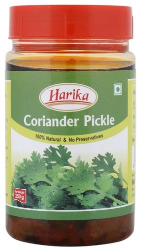 Coriander Pickle - Traditional Recipe, 100% Pure Peanut Oil, Quality Ingredients