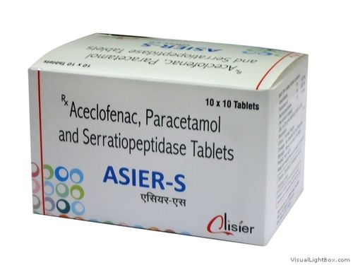 एसीक्लोफेनाक 100 मिलीग्राम+ पीसीएम 325 मिलीग्राम+ सेराटियोपेप्टिडेज़ 15 मिलीग्राम सामान्य दवाएं