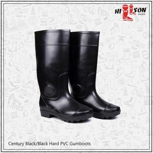 Black Century Black/Black  Long Pvc Boots