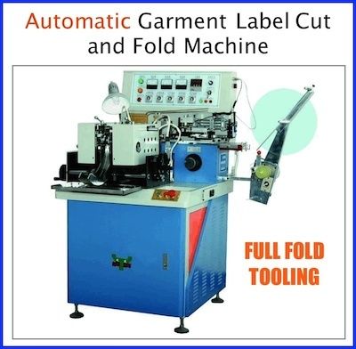 Blue Garment Label Automatic Cutting And Folding Machine