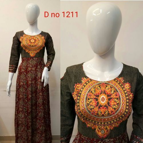 Designer Long Ladies Kurtis Size: Extra Large