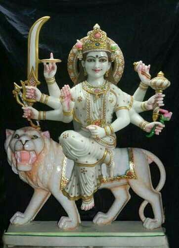 Durma Mata God Statues - Custom Size | Durable, Easy to Clean, Eco-Friendly, Indian Religious Style