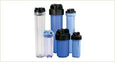 Micron Filter Housings - Blue and Transparent
