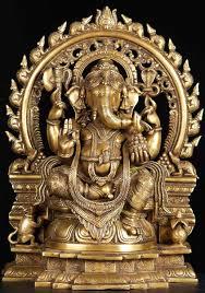 brass ganesh statue