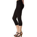 Customized Ladies Black Capri Legging