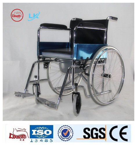 Commode Wheel Chair For Elder And Disabled