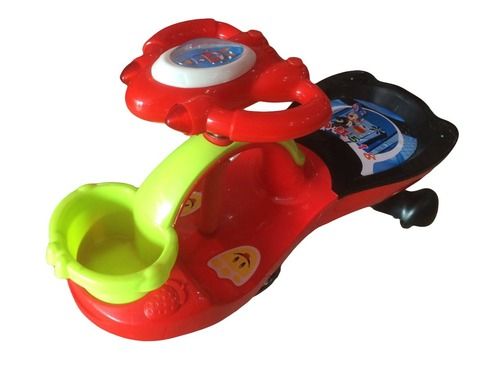 Baby Swing Car - High-Quality Virgin Plastic, No Pedals or Gears Required | Effortless Steering Motion for Smooth Movement and Backward Zooming