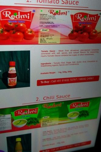 Chili Sauce - Made from Fresh Chilies, Tangy Flavor and Freshness Guarantee