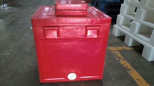 Insulated Box - Polyethylene Material, 610 X 610 X 600 mm | Rigid, Opaque, Available in Red, Blue, White