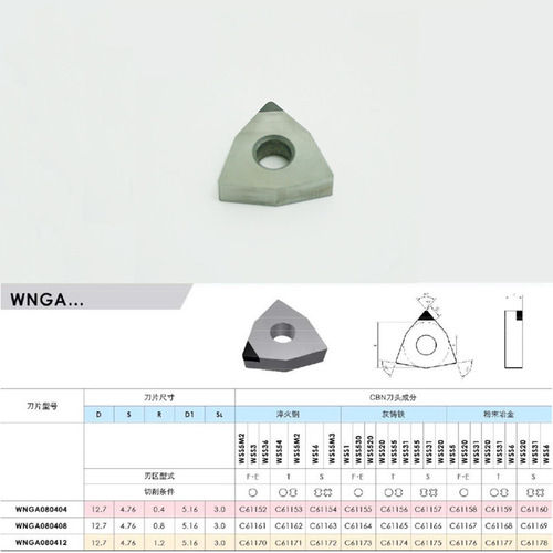 Slugger WNGA CNC CBN Cutting Tools