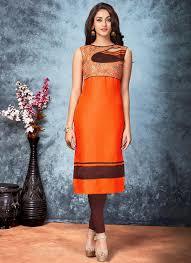 Party Wear Silk Kurtis