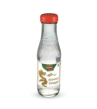 Del Monte Brewed Vinegar - 180g Glass Bottle, Ideal for Enhancing Oriental Dishes with Tangy Flair