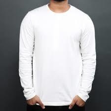 Mens Full Sleeves White T Shirts