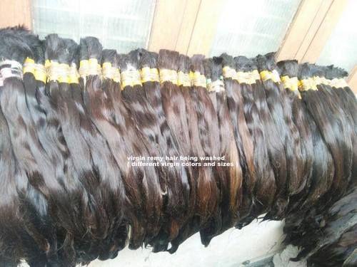 Natural Black 100% Virgin Remy Indian Human Hair (Temple Hair)