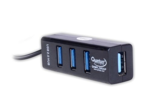 Quantum 4 Port USB Hub 6642 (Black or White)