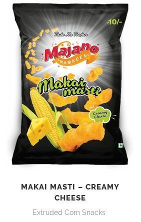 Makai Masti a   Creamy Cheese Extruded Corn Snacks