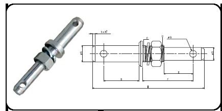 Double Implements Mounting Pin