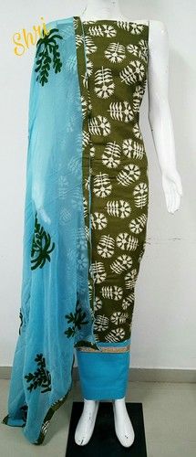 cotton block printed non catalogue dress materials