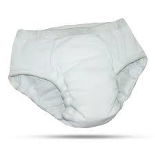 Plain White Highly Breathable Adult Diaper with Long Protection Hours