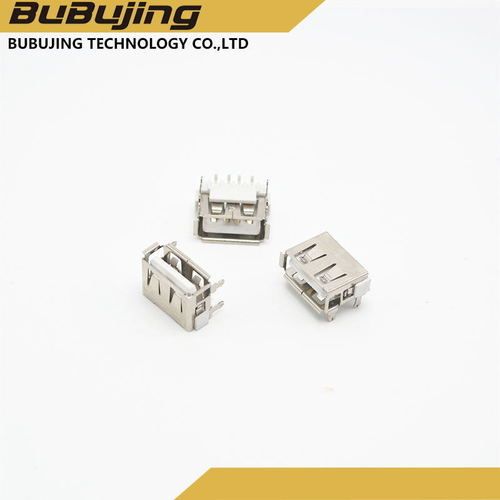 4 Pin Female Type A Short Body White Plastic Usb Connector