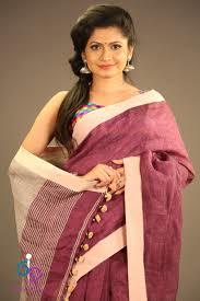 Customized Embroidered Linen Sarees