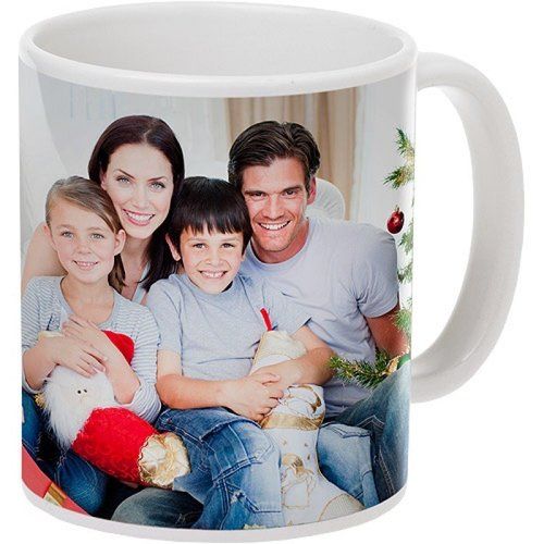 Ceramic Personalized Own Photo White Mug