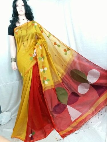 Handloom Saree Yellow