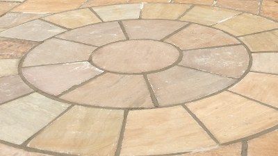 Circles Floor Stone