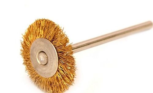 Bristle Wheel Brass Mounted