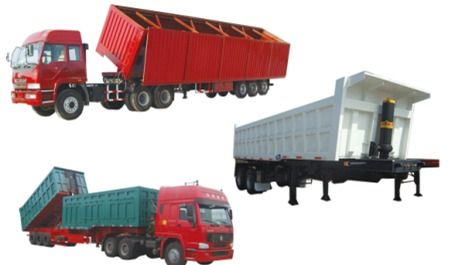 FUWA 3 Axle 60ton Dump Semi Trailer