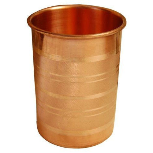 Indian Craftio Pure Copper Silver Touch Glass