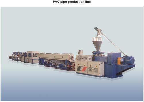 PVC Pipe Production Line - U-PVC & C-PVC Huge Calibre Pipe Manufacturing | Double Screw Extruder, Vacuum Sizing Device, Multi-Pedrails Hauling Machine, Cutting Machine, Stacker