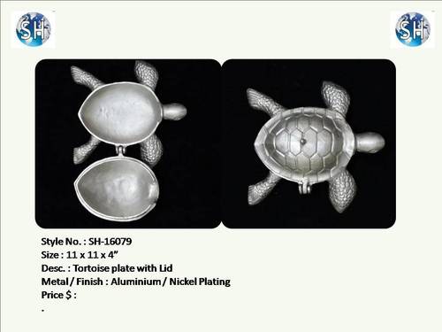 Nickel Plating Tortoise Plate With Lid 