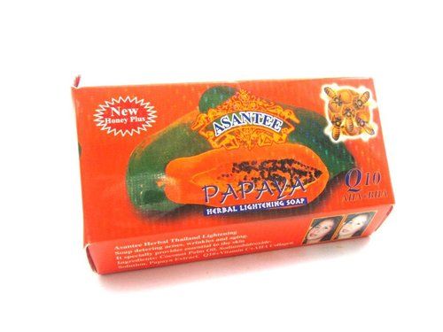 Asantee Papaya Skin Whitening Herbal Soap Thai Plus Honey 125g