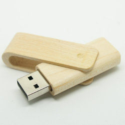 Black Wooden Usb Flash Drive