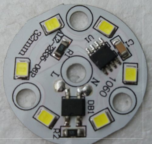 White And Purple 5W Led Bulb Pcb