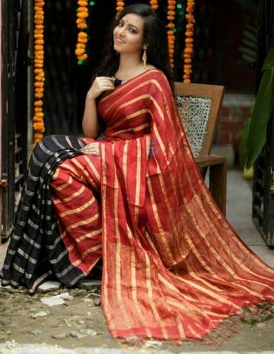 Indian Linen Saree