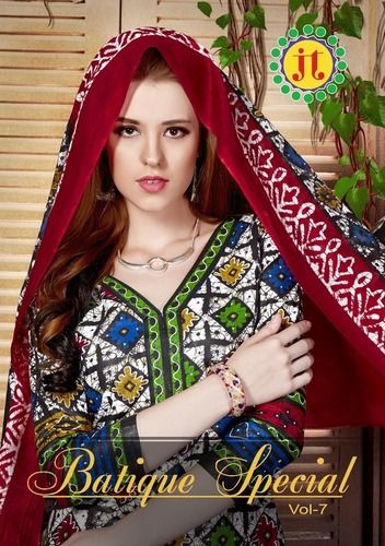 Unstitched Cotton Printed Salwar Suit