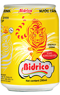 Bidrico Energy Drink can 250ml By Tan Quang Minh Manufacture & Trading Co,.Ltd.