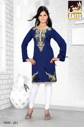 Stainless Steel Ladies Short Designer Kurti