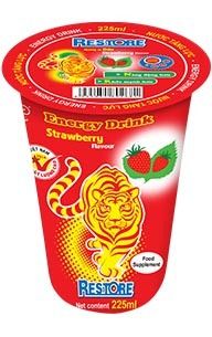Restore Energy Drink cup with Strawberry 225ml