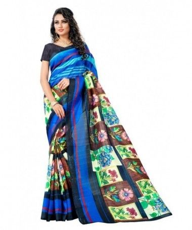 Jaanvi fashion Women's Kanchipuram Silk Sarees With Zari & Blouse Piece -  Price History