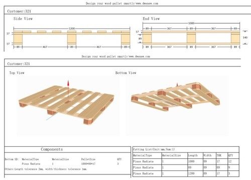 China Wood Pallet Designing Software