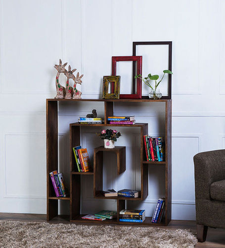 Walnut Finish Handcrafted Book Shelf