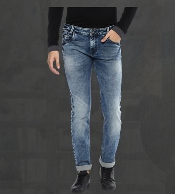 Dark Blue Super Slim Fit Urban Jeans MFT-25323-E