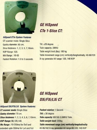 GE HiSpeed CTe -One-Slice CT
