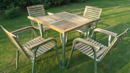 Wooden Garden Table And Chair Set